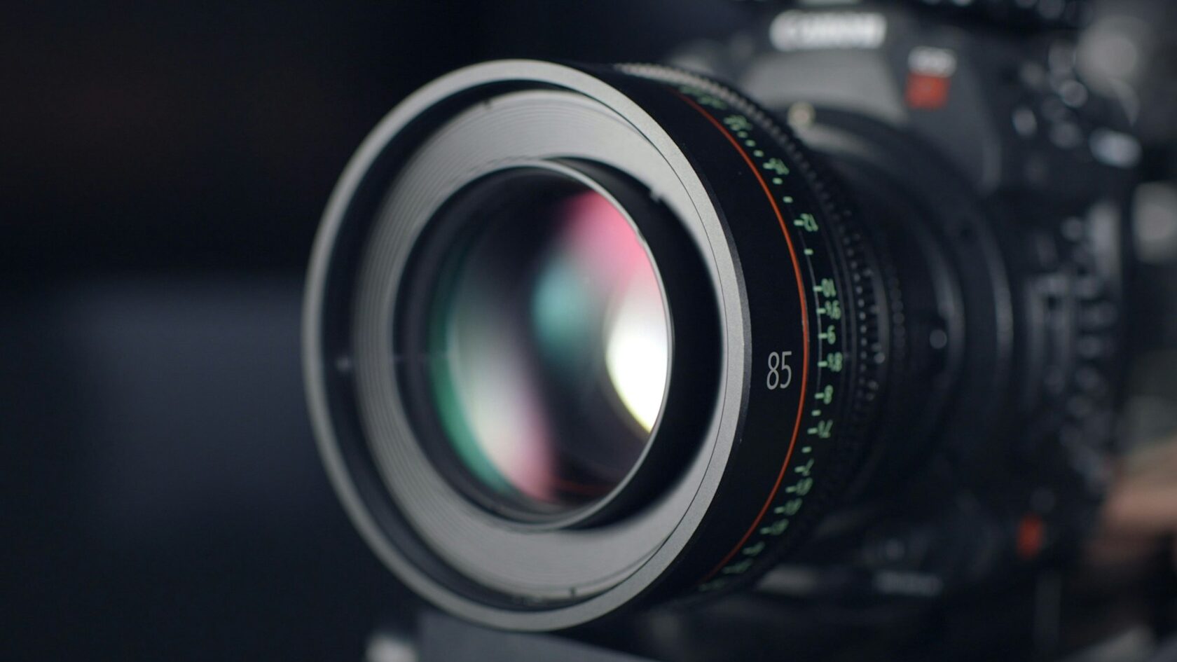 Detalhe de equipamento fotográfico